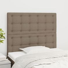 shumee vidaXL Posteljno vzglavje 2 kosa taupe 100x5x78/88 cm blago