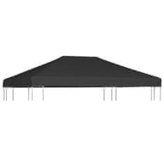 Vidaxl Streha za paviljon 270 g/m2 4x3 m črna