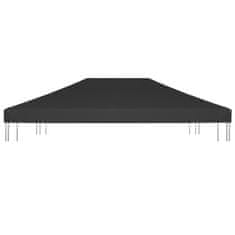 Vidaxl Streha za paviljon 270 g/m2 4x3 m črna