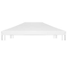 Vidaxl Streha za paviljon 270 g/m2 4x3 m bela