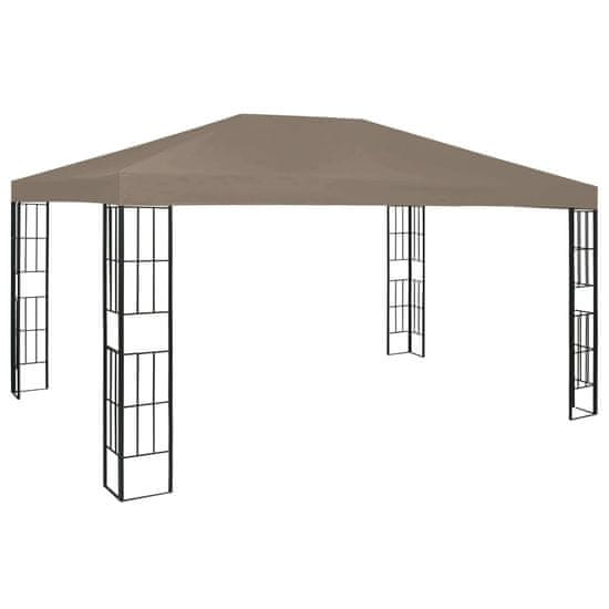 shumee vidaXL Paviljon 4x3 m taupe