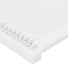 Vidaxl LED posteljno vzglavje belo 200x5x78/88 cm umetno usnje