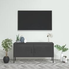 Vidaxl TV omarica antracitna 105x35x50 cm jeklo