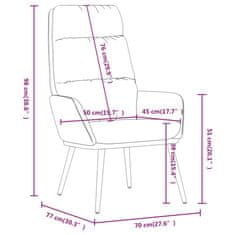 Vidaxl Lounge stol, modre barve, oblazinjen s tkanino