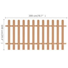 Vidaxl Ograja WPC 200x100 cm