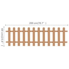 Vidaxl Ograja WPC 200x60 cm