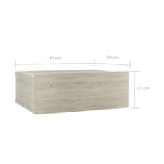 Vidaxl Stenske nočne omarice 2 kosa sonoma hrast 40x30x15 cm