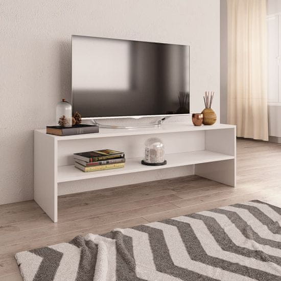 Vidaxl TV omarica bela 140x40x40 cm iverna plošča