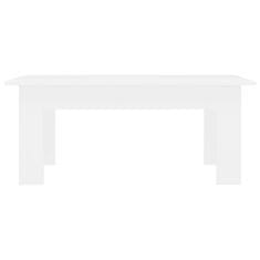 Vidaxl Klubska mizica bela 100x60x42 cm iverna plošča