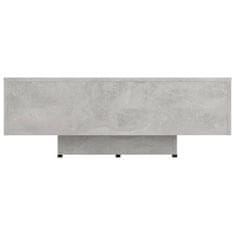 Vidaxl Klubska mizica betonsko siva 85x55x31 cm iverna plošča