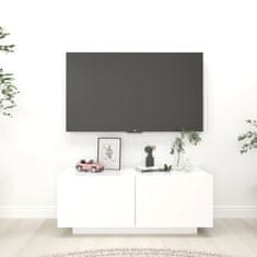 Vidaxl TV omarica bela 100x35x40 cm iverna plošča