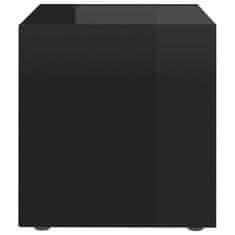Vidaxl TV omarice 4 kosi visok sijaj črne 37x35x37 cm iverna plošča