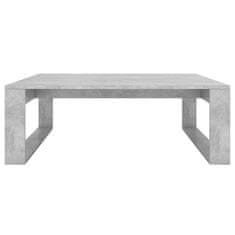 Vidaxl Klubska mizica betonsko siva 100x100x35 cm iverna plošča