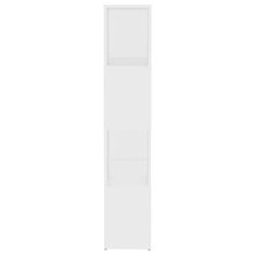 Vidaxl Knjižna omara za razdelitev prostora bela 60x24x124,5 cm
