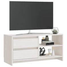 Vidaxl TV omarica bela 80x31x39 cm trdna borovina