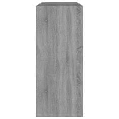 Vidaxl Knjižnica/panel, sonoma sivi hrast, 80x30x72 cm