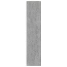 Vidaxl Knjižnica/panel, sonoma sivi hrast, 60x30x135 cm
