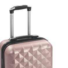 Vidaxl Trd potovalni kovček rožnato zlat ABS