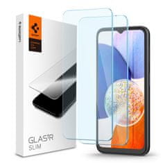 slomart Izdelek spigen glas.tr slim 2-pack galaxy a14 4g / 5g prozoren