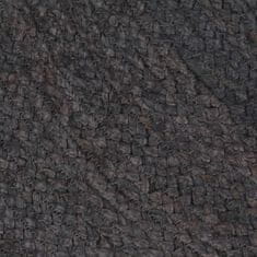Vidaxl Preproga iz jute okrogla ročno delo 180 cm temno siva