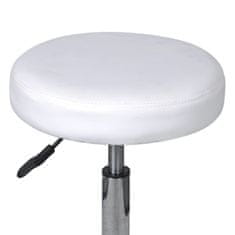 Vidaxl Pisarniški stolčki 2 kosa umetno usnje 35,5x98 cm beli