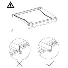 Vidaxl Avtomatsko zložljiva tenda 300x250 cm krem