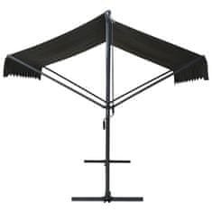 Vidaxl Prostostoječa tenda 300x300 cm antracitna