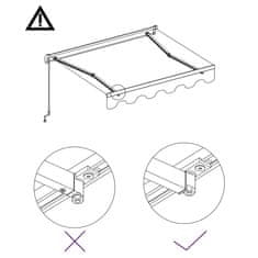 Vidaxl Ročno zložljiva tenda 600x300 cm modra in bela