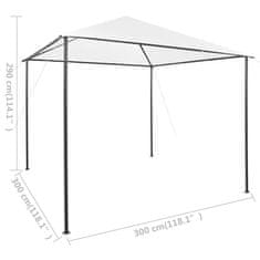 Vidaxl Paviljon 3x3x2,9 m bel 180 g/m²