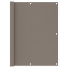 Vidaxl Balkonsko platno taupe 120x400 cm oksford blago