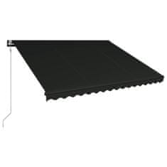 Greatstore Avtomatsko zložljiva tenda 450x300 cm antracitna