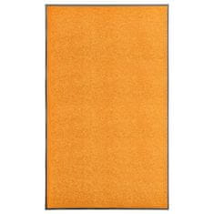 Vidaxl Pralni predpražnik oranžen 90x150 cm