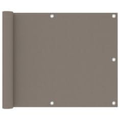 Vidaxl Balkonsko platno taupe 75x300 cm oksford blago