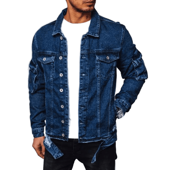 Dstreet Moška denim jakna BIKA modra tx4413