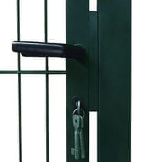 Vidaxl 2D Vrata za Ograjo (Enojna) Zelene Barve 106 x 170 cm