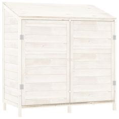 Vidaxl Vrtna lopa bela 102x52x112 cm trden les jelke