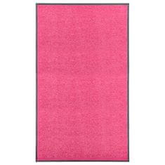 Vidaxl Pralni predpražnik roza 90x150 cm