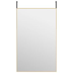 Vidaxl Ogledalo za vrata zlato 50x80 cm steklo in aluminij