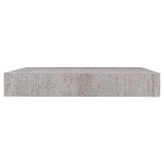 Vidaxl Stenske police 2 kosa betonsko sive 23x23,5x3,8 cm MDF