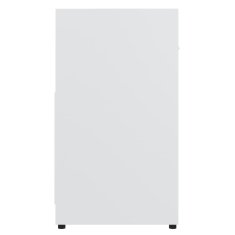Vidaxl Kopalniška omarica bela 60x33x61 cm iverna plošča