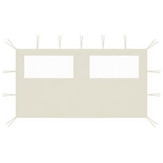 Vidaxl 3070421 Gazebo Sidewall with Windows 4x2 m Cream (315310)