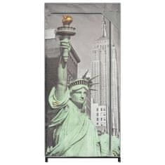 Vidaxl Garderobna omara New York 75x45x160 cm iz blaga