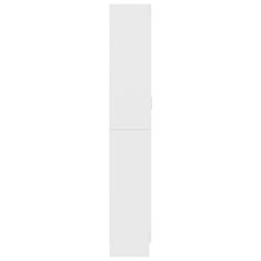 Vidaxl Vitrina bela 82,5x30,5x185,5 cm iverna plošča
