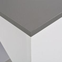Greatstore Barska miza z omarico bela 115x59x200 cm
