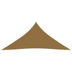 Vidaxl Senčno jadro 160 g/m2 taupe 5x7x7 m HDPE