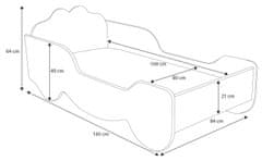 Trianova Otroška postelja Kareta - 80x160 cm
