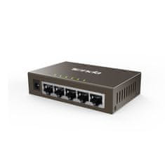 Tenda TEG1005D - 5-portno gigabitno ethernetno stikalo, 10/100/1000Mbps, kovinsko, brez ventilatorja