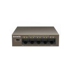 Tenda TEF1105P-4-63W PoE AT stikalo 4x PoE 802.3af/at, 5x 100Mbps, PoE skupaj 63W, brez ventilatorja, PoE+