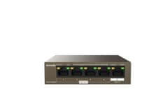 Tenda TEG1105PD PoE PD Gigabitno stikalo, 1x PoE IN, 4x PoE OUT 802.3af, 5x 1 Gbps, max. 30W, brez ventilatorja