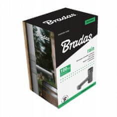 Bradas Zbiralnik deževnice, lovilec z ventilom, BRADAS 80 mm, siva